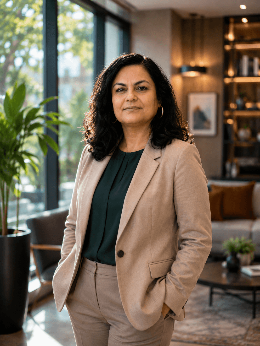 Black and white portrait of Sadaf Sheikh, Founder and Technical Director of Microcorem.