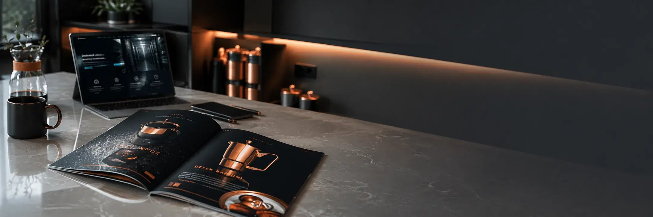Premium brochure, branding, and launch operations support
